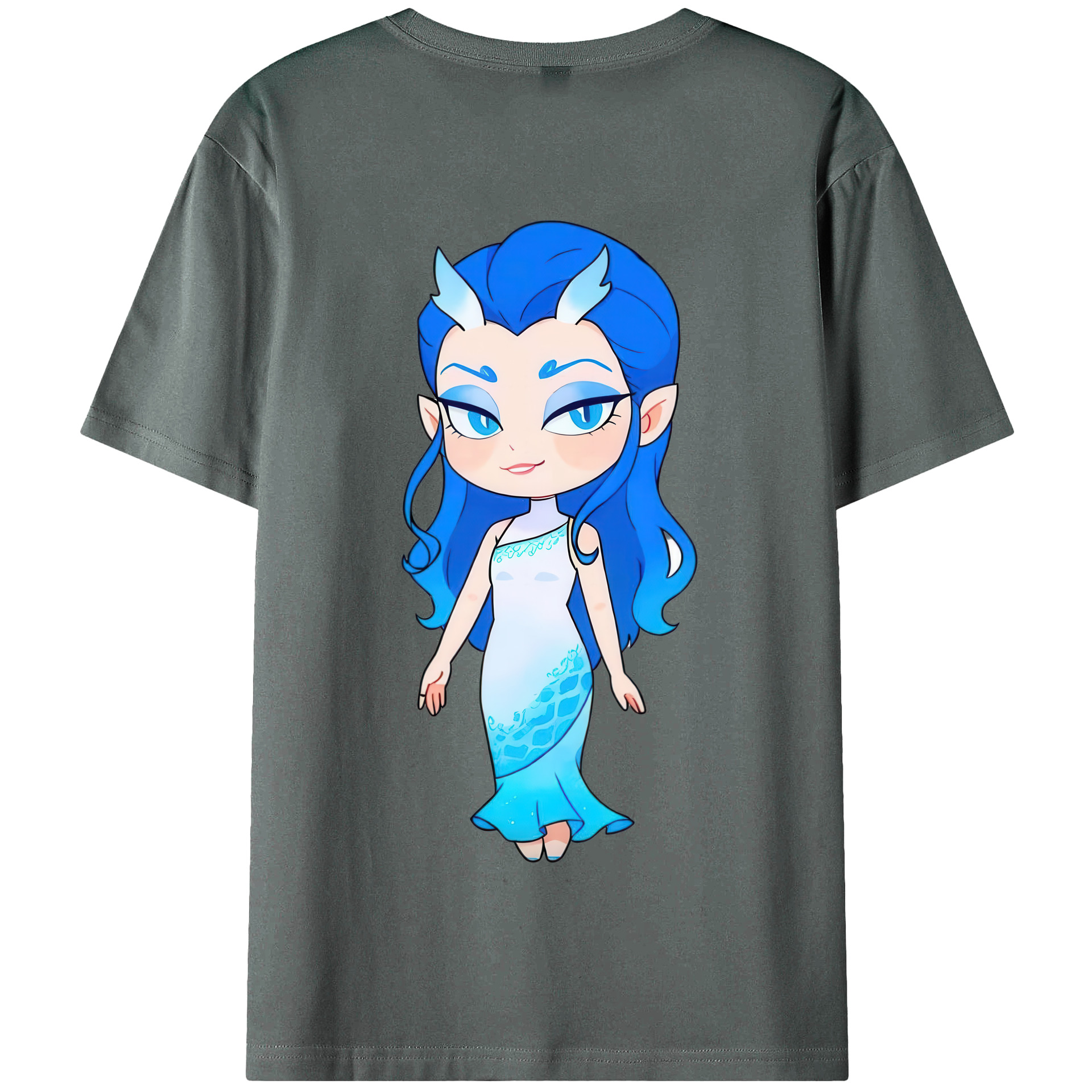 （画像用） Ne Zha 2 ナタ 魔童の大暴れ 綿100％半袖Tシャツ（背面プリント）